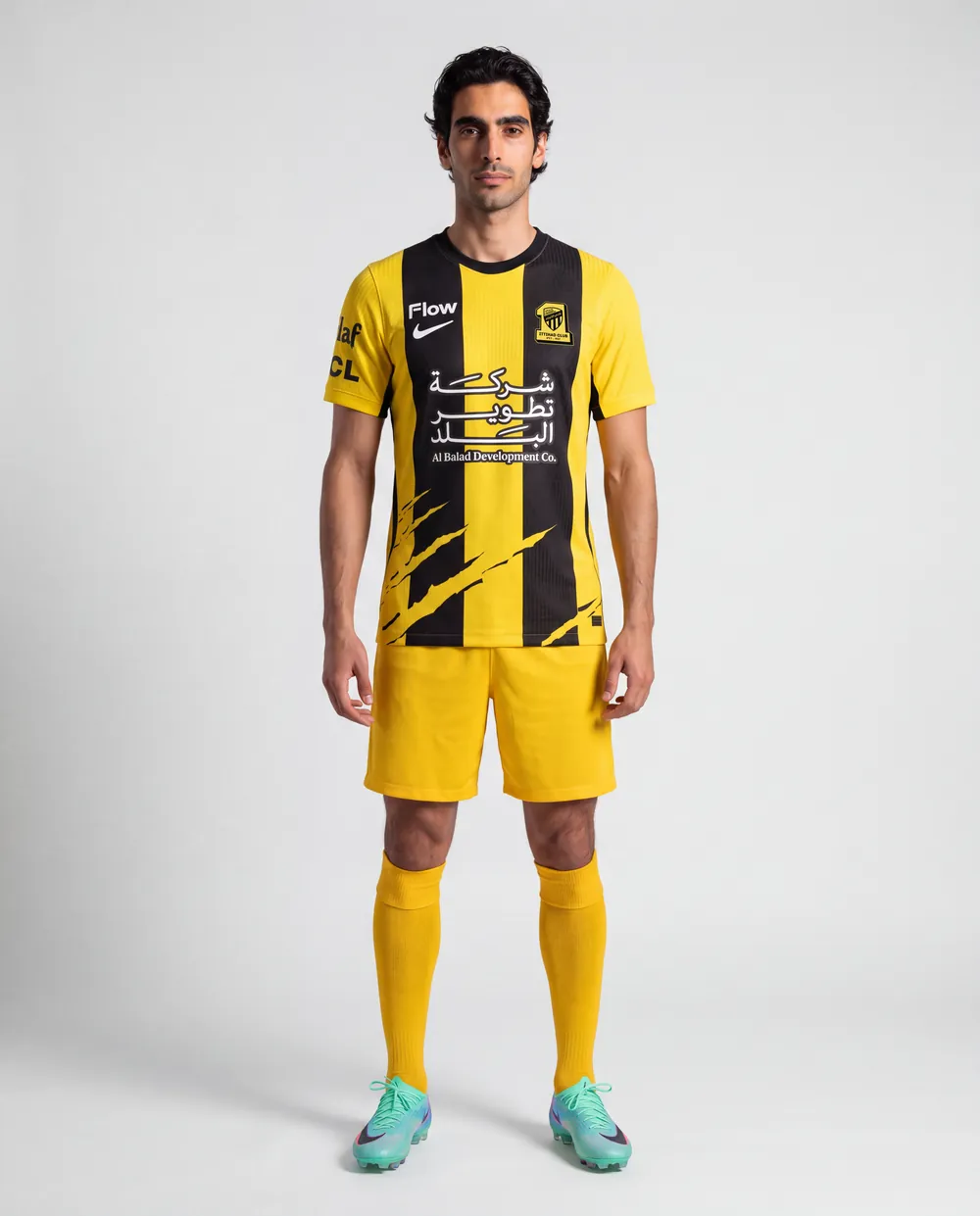 Home shirt on model, full length